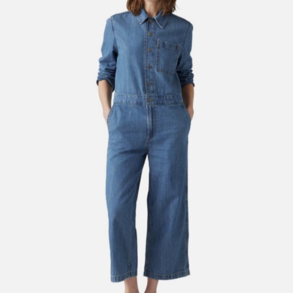 NWT Levi’s Womens Long Sleeve Heritage Jumpsuit Size US XL - Picture 1 of 5